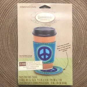 Dimensions Peace Sign Coaster & Cozy
